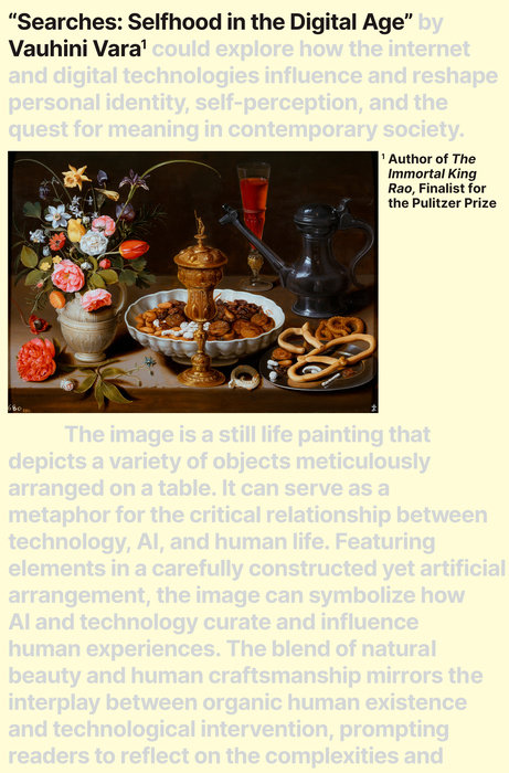 Book: Searches - Selfhood in the Digital Age